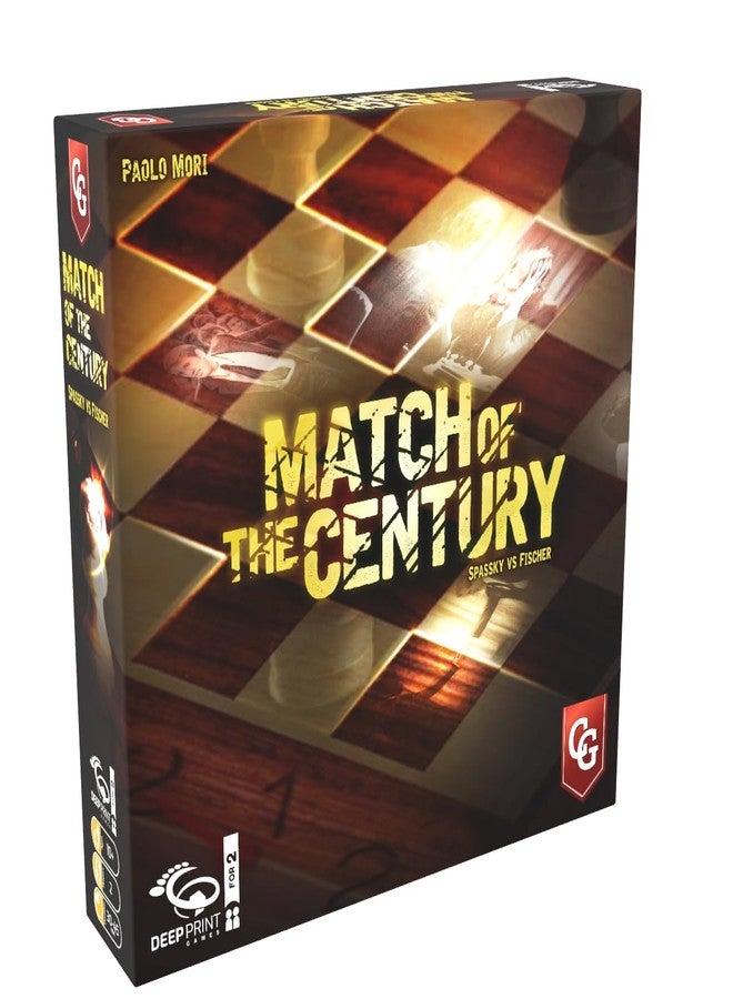 Capstone Games: Match of The Century - Strategy Board Game, Based On The 1972 World Chess Championship, Spassky Vs Fischer, 2 Players - Image 1